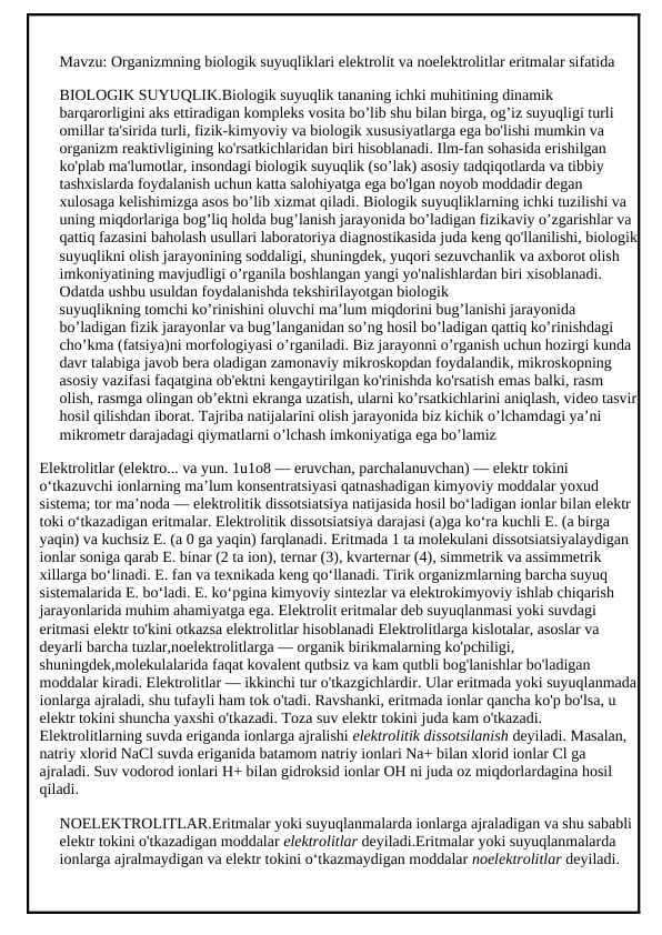 Biologik suyuqlik