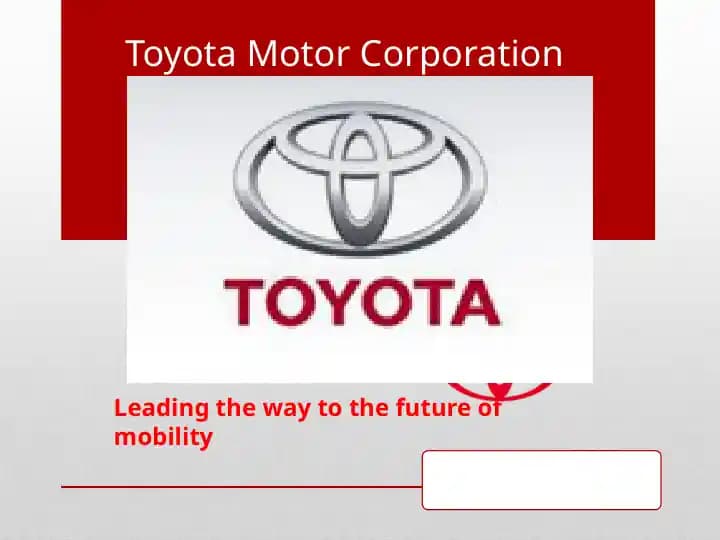 Toyota Motor Corporation