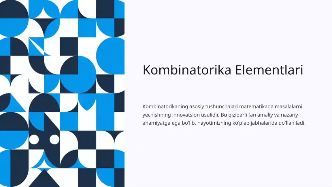 Kombinatorika Elementlari