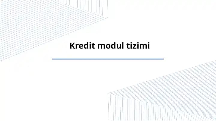 Kredit modul tizimi