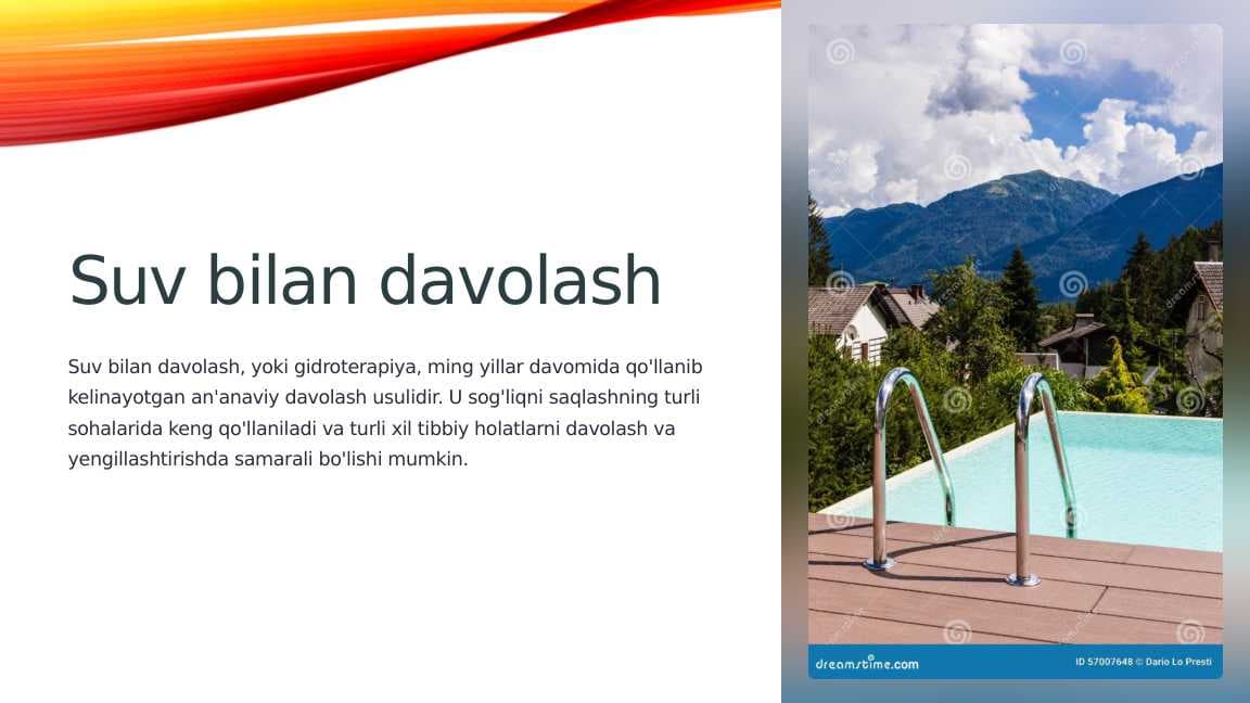 Suv bilan davolash