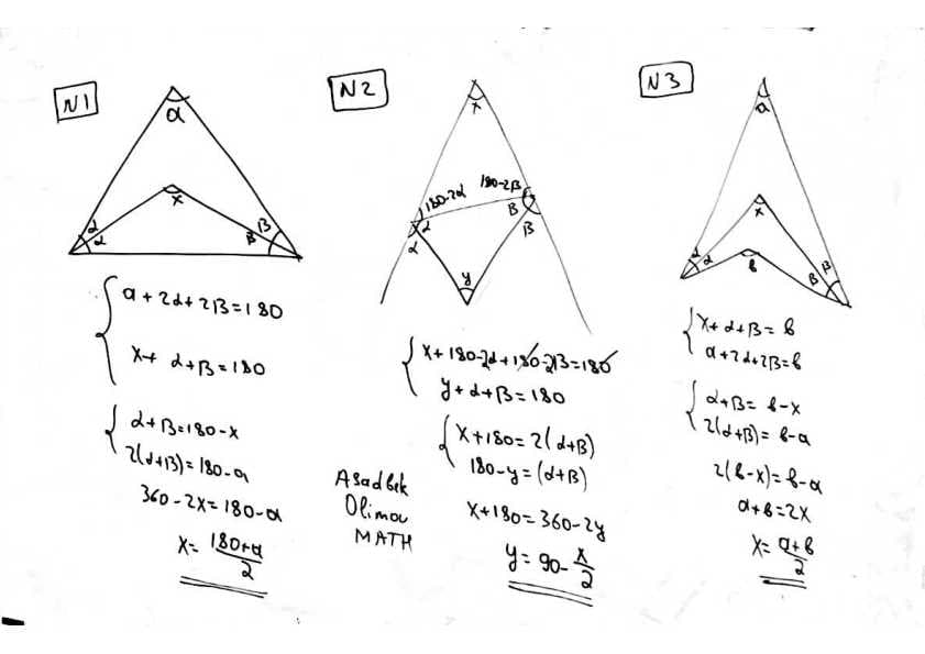 Geometriya formulalar isboti
