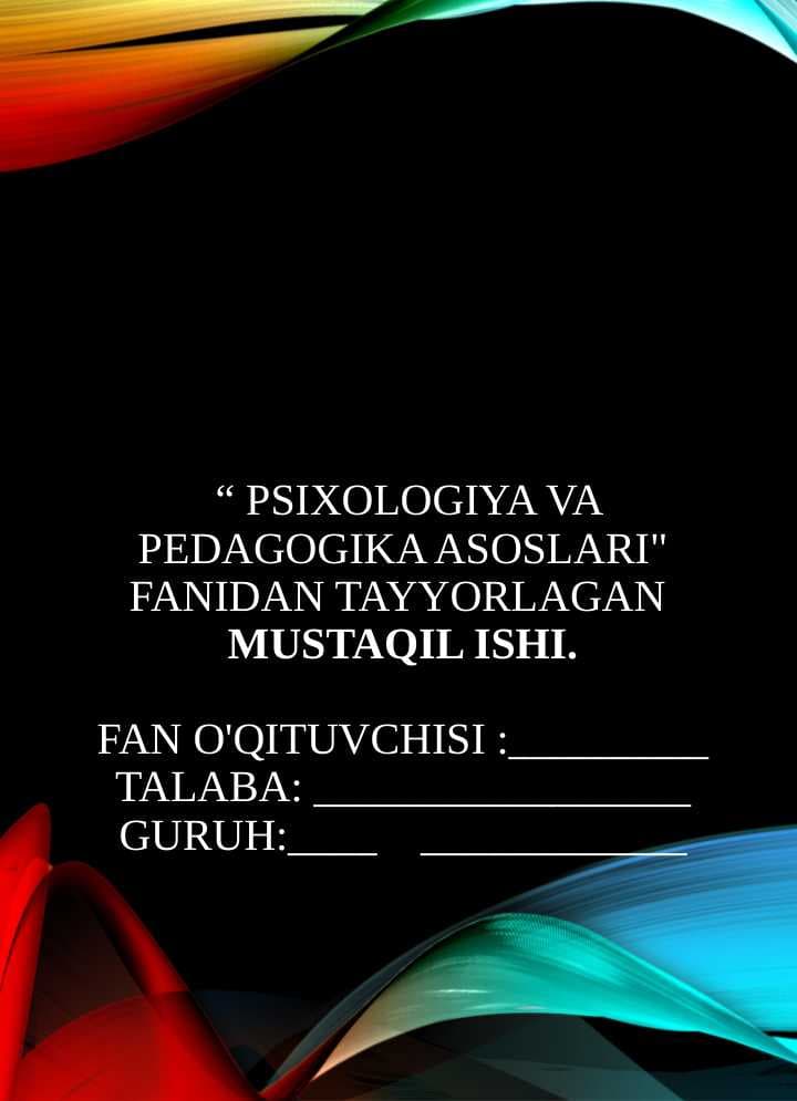 Xarakter va qobilyat