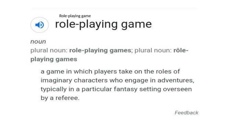 Role-playing game