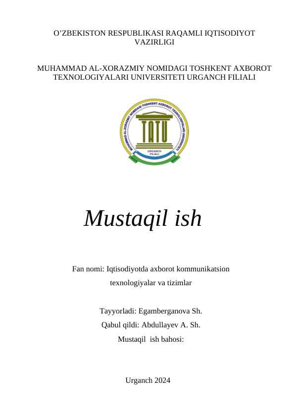 Internet to'lov tizimlari va ularning ishlash  texnologiyalari