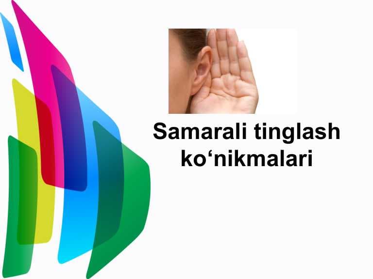 Samarali tinglash ko'nikmalari