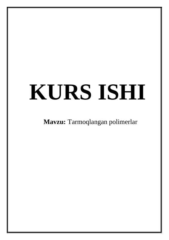 Tarmoqlangan polimerlar