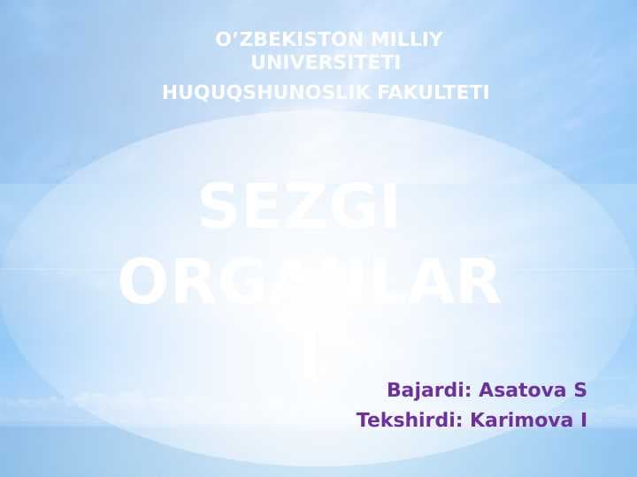 Sezgi organlari