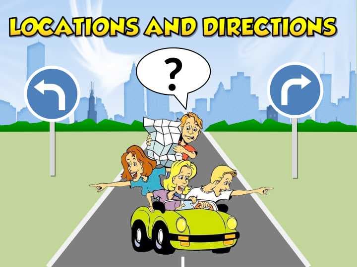 8-sinf ingliz tili Locations and directions