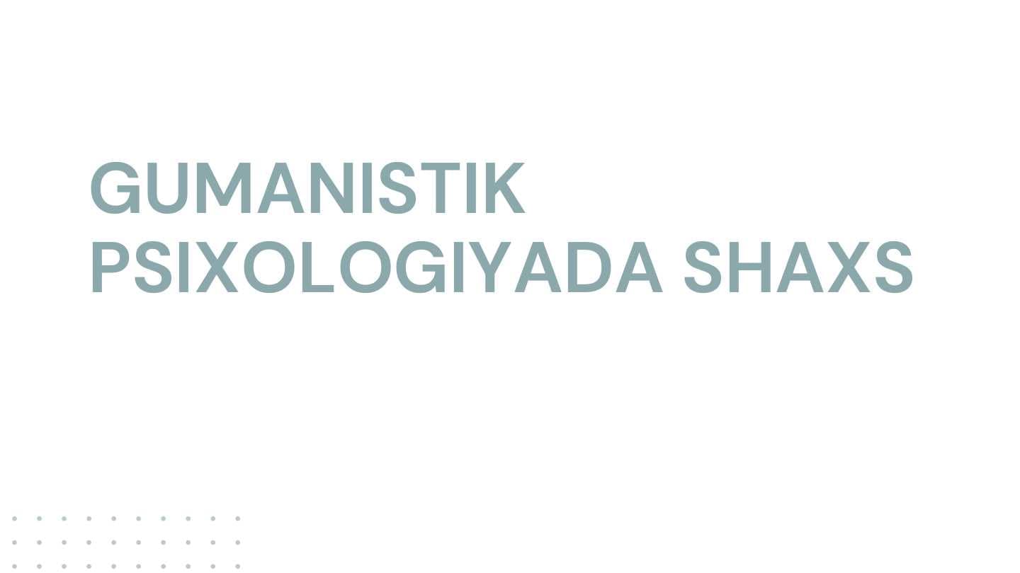Gumanistik psixologiya