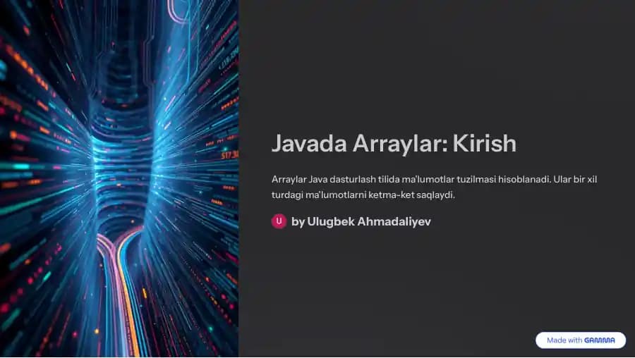 Java dasturlash tili