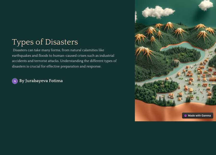 Types of disaster