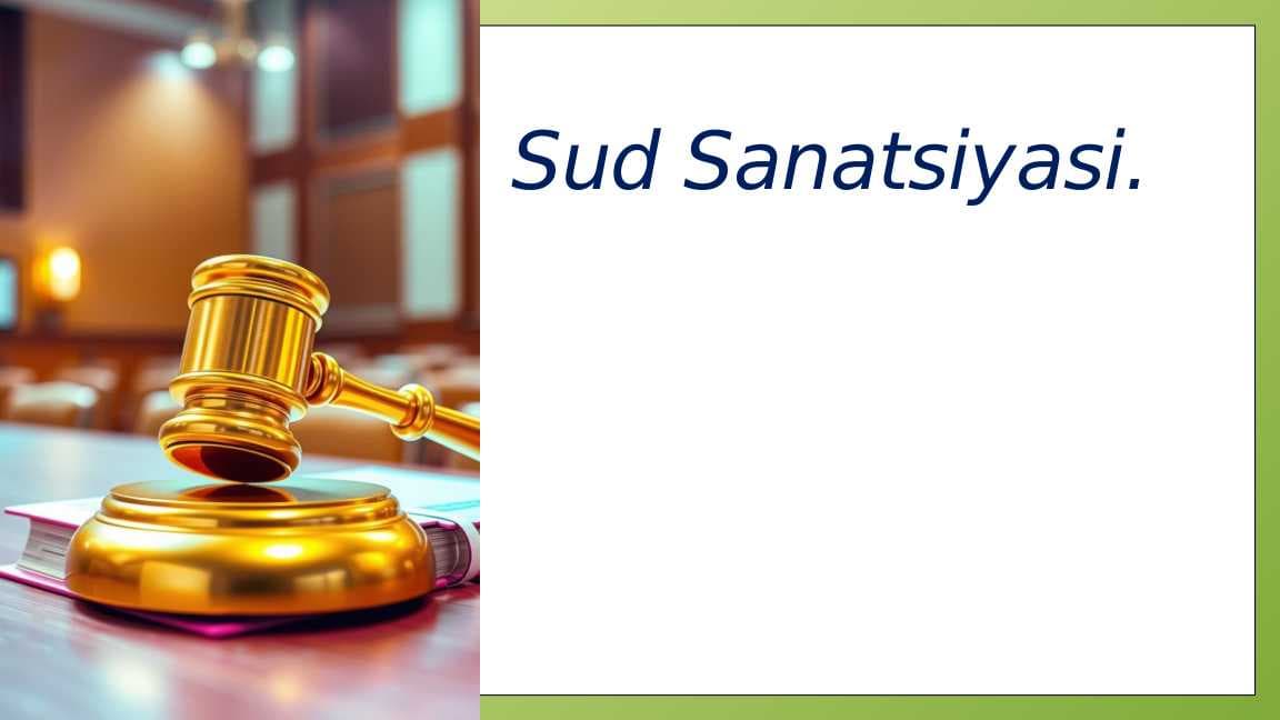 SUD SANATSIYASI.
