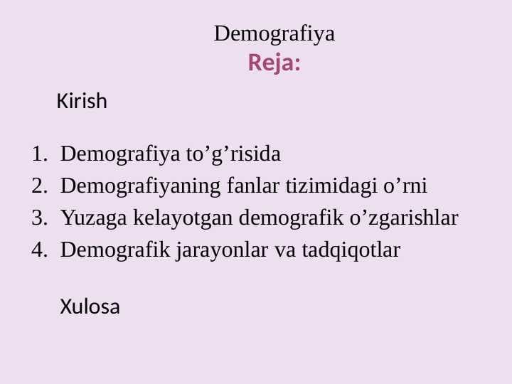 Demografiya