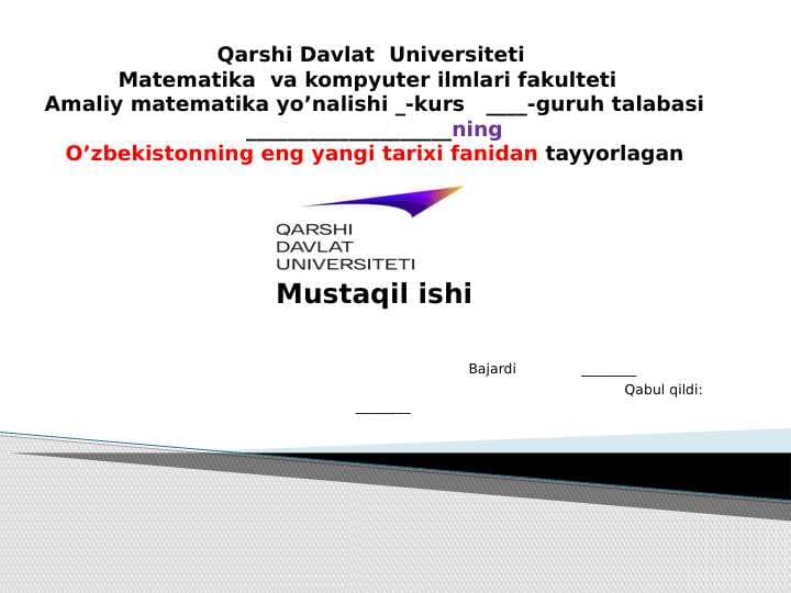 IX-XII-asrlarda mamlakatimiz hududida ro’y bergan madaniy uyg’onish (Renessans). Buyuk allomalarning jahon svilizatsiyaga qo’shgan hissasi.