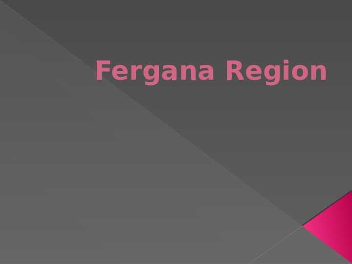 Fergana Region