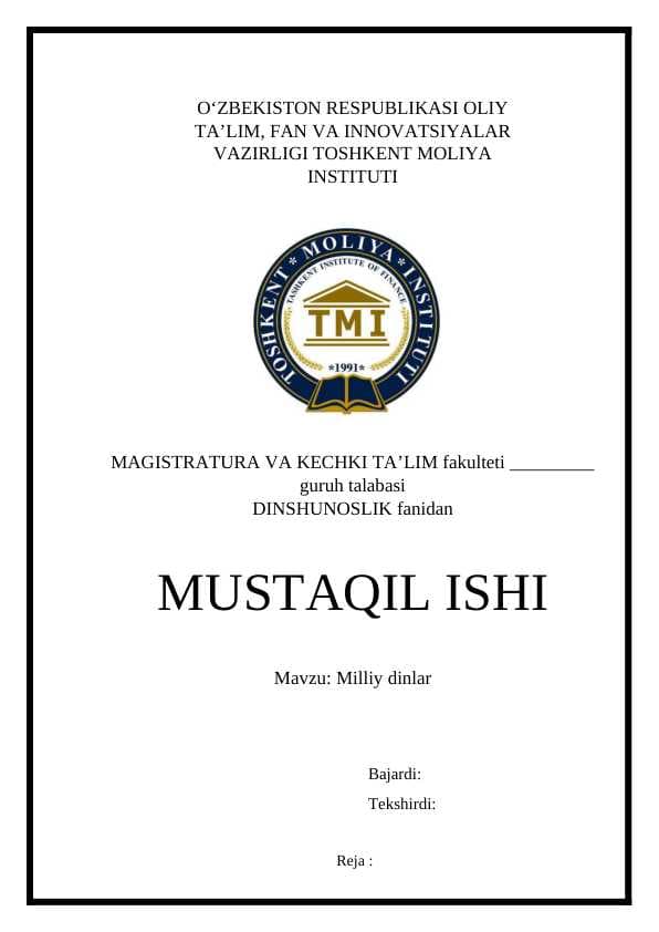 Milliy dinlar