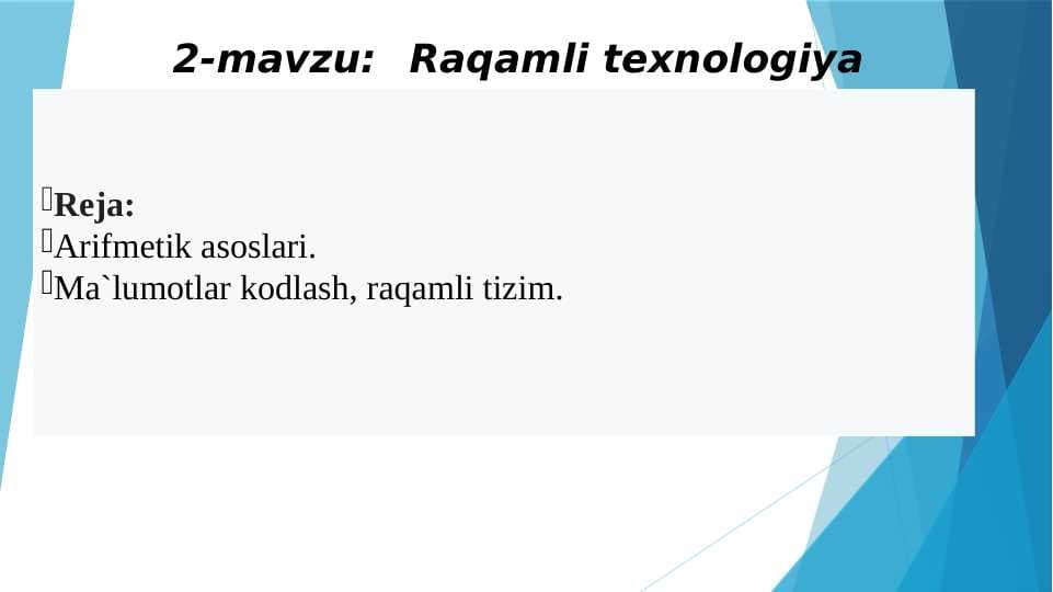 Raqamli texnologiya