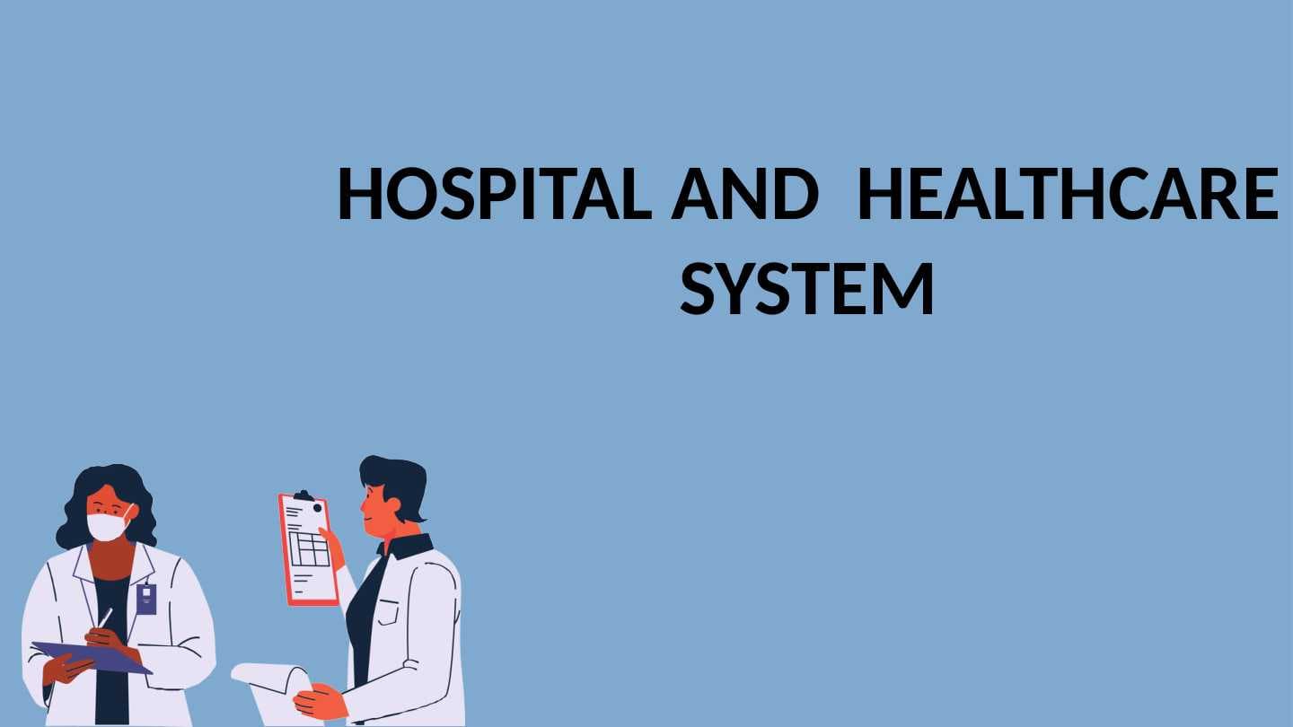 HOSPITAL AND  HEALTHCARE SYSTEM