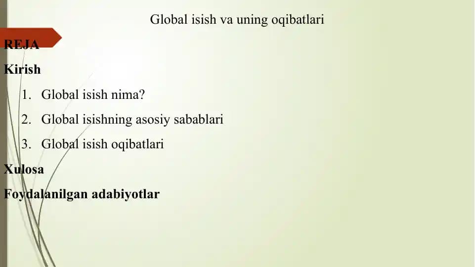 Globalisish va uning oqibatlari