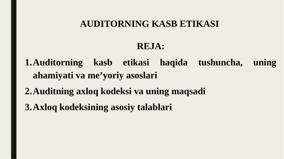 AUDITORNING KASB ETIKASI