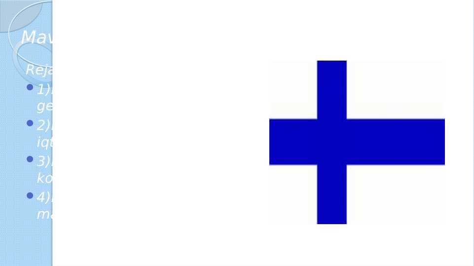 Finlandiya  davlati  iqtisodiyoti  pptx