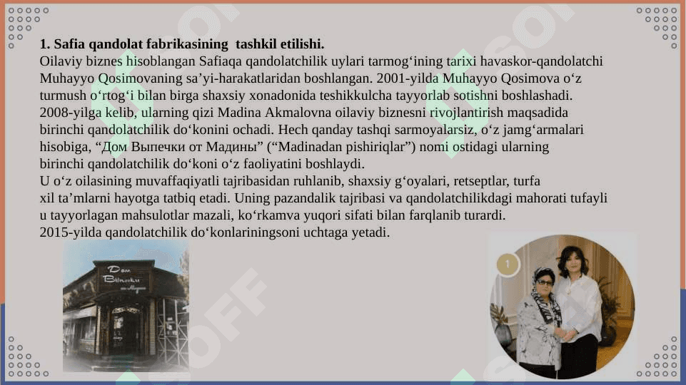 safia kompaniyasi haqida malumot pptx