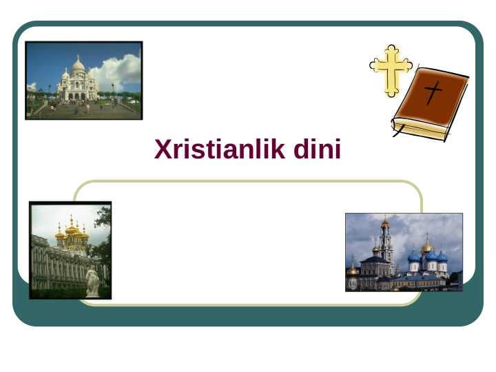 Xristianlik dini