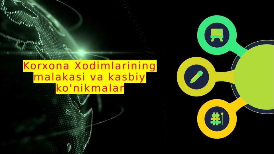 Korxona Xodimlarining malakasi va kasbiy ko'nikmalar