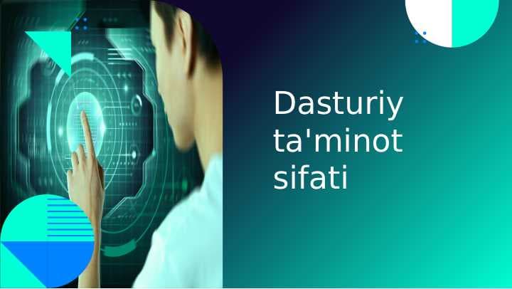 dasturiy taminot pptx