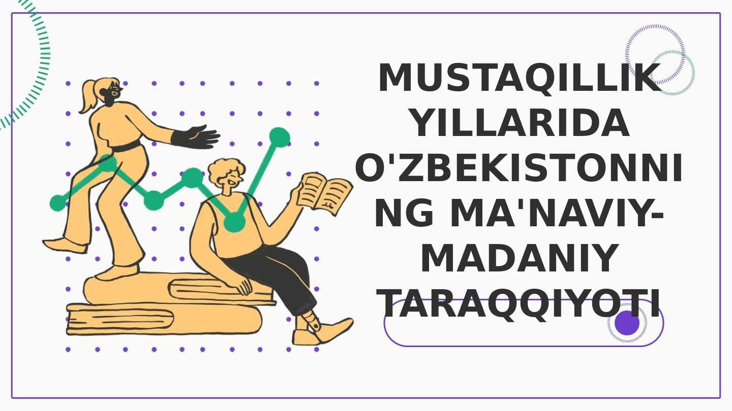 MUSTAQILLIK YILLARIDA O'ZBEKISTONNING MA'NAVIY-MADANIY TARAQQIYOTI