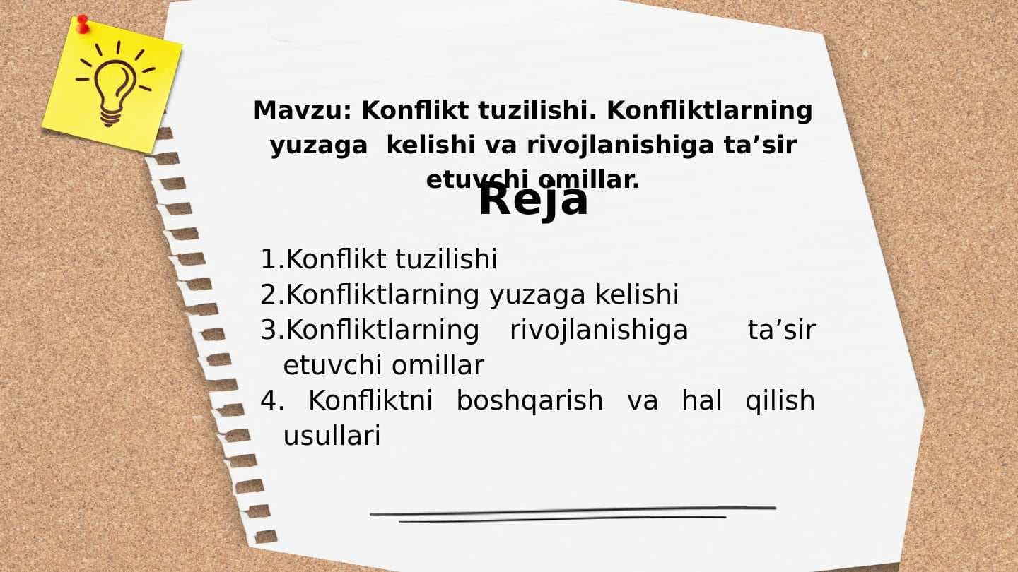 Konflikt tuzilishi