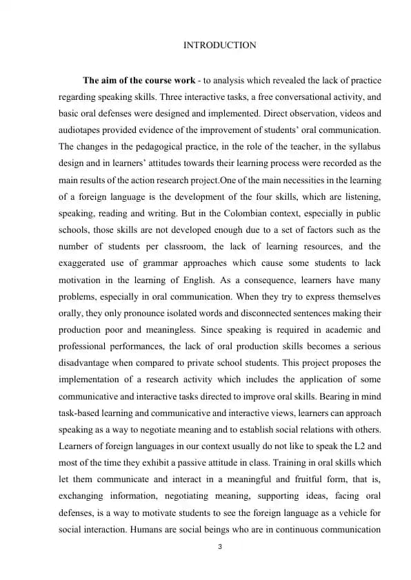Developing Speaking Skills