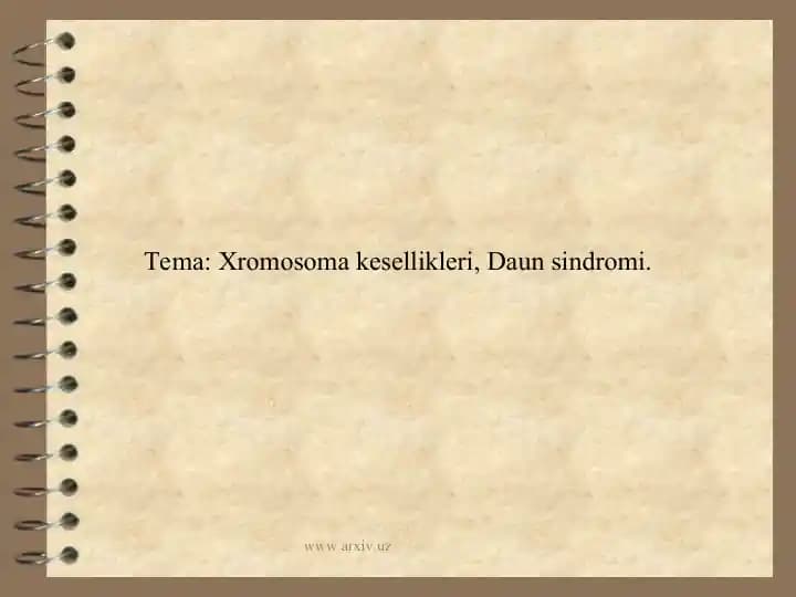 Daun sindromi
