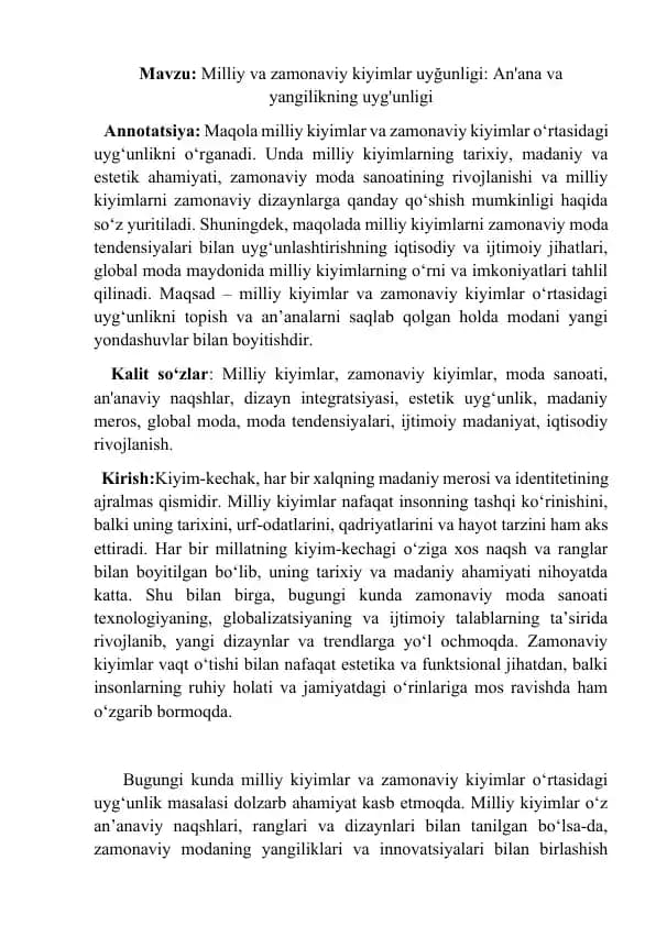 Texnologik ta'lim maqola