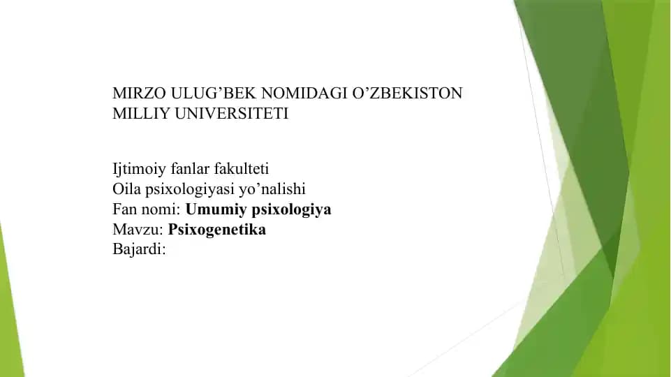 Psixogenetika