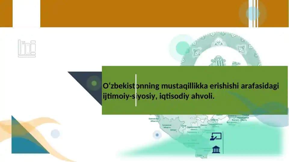 O‘zbekistonning mustaqillikka erishishi arafasidagi ijtimoiy-siyosiy, iqtisodiy ahvoli