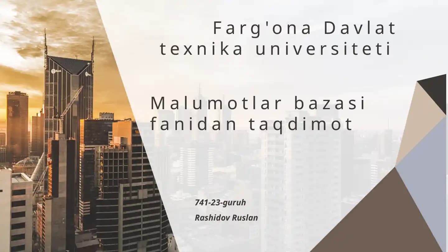 Ochiq ma’lumotlar bazasi aloqasi (ODBC) interfeysi