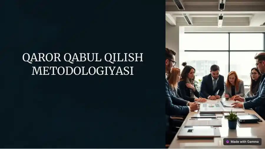 Qaror Qabul Qilish Metodologiyasi