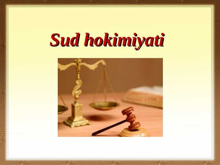 Sud hokimiyati
