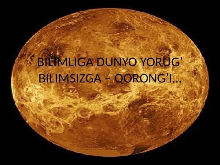 Quyosh sistemasidagi sayyoralar