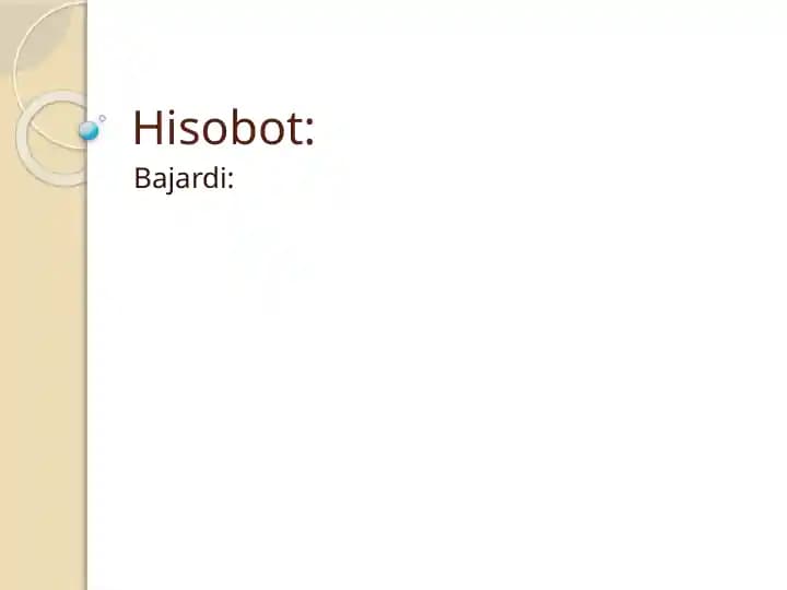 Hisobot Xotin qizlar jamiyati