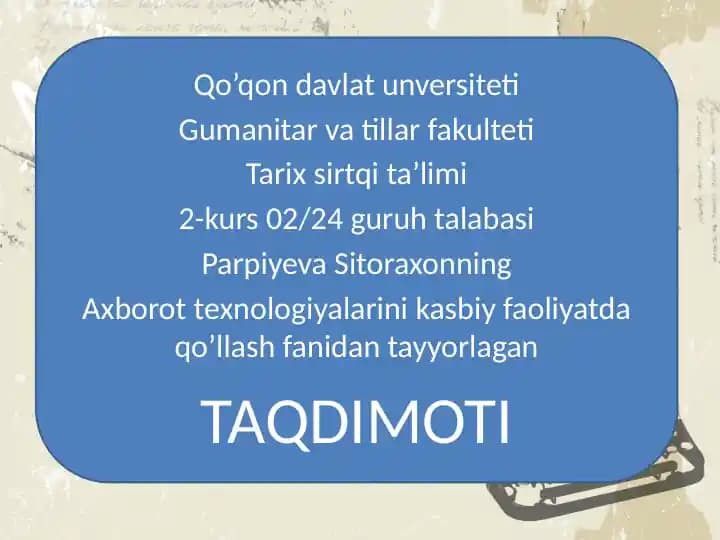 Kompyuter tarmoqlari uning asosiy tushunchalari va turlari.