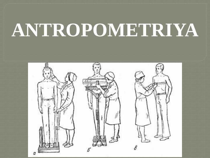 ANTROPOMETRIYA