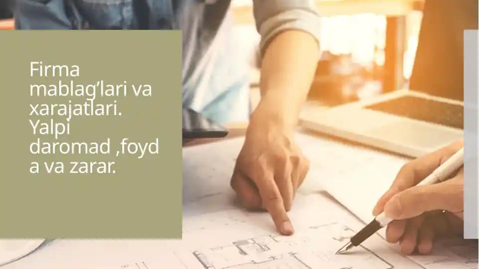 Firma mablag’lari va xarajatlari