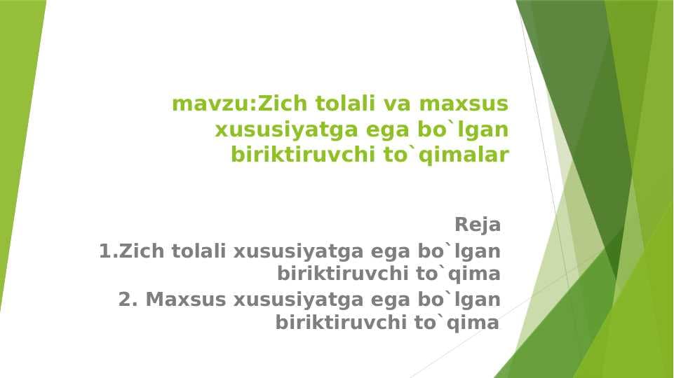 Zich tolali va maxsus xususiyatga ega bo`lgan biriktiruvchi to`qimalar