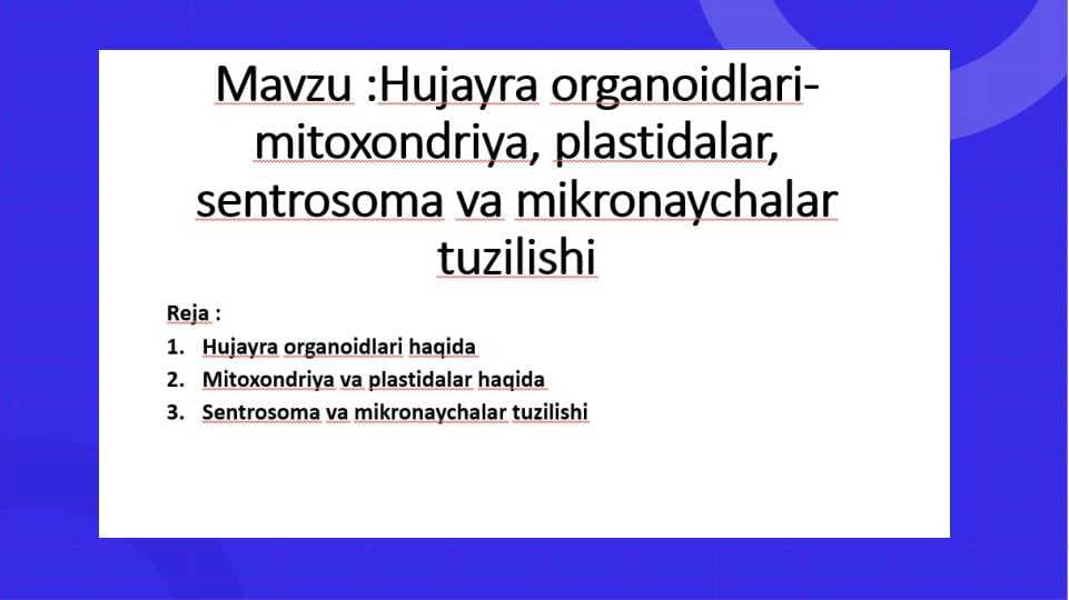 Hujayra organoidlari