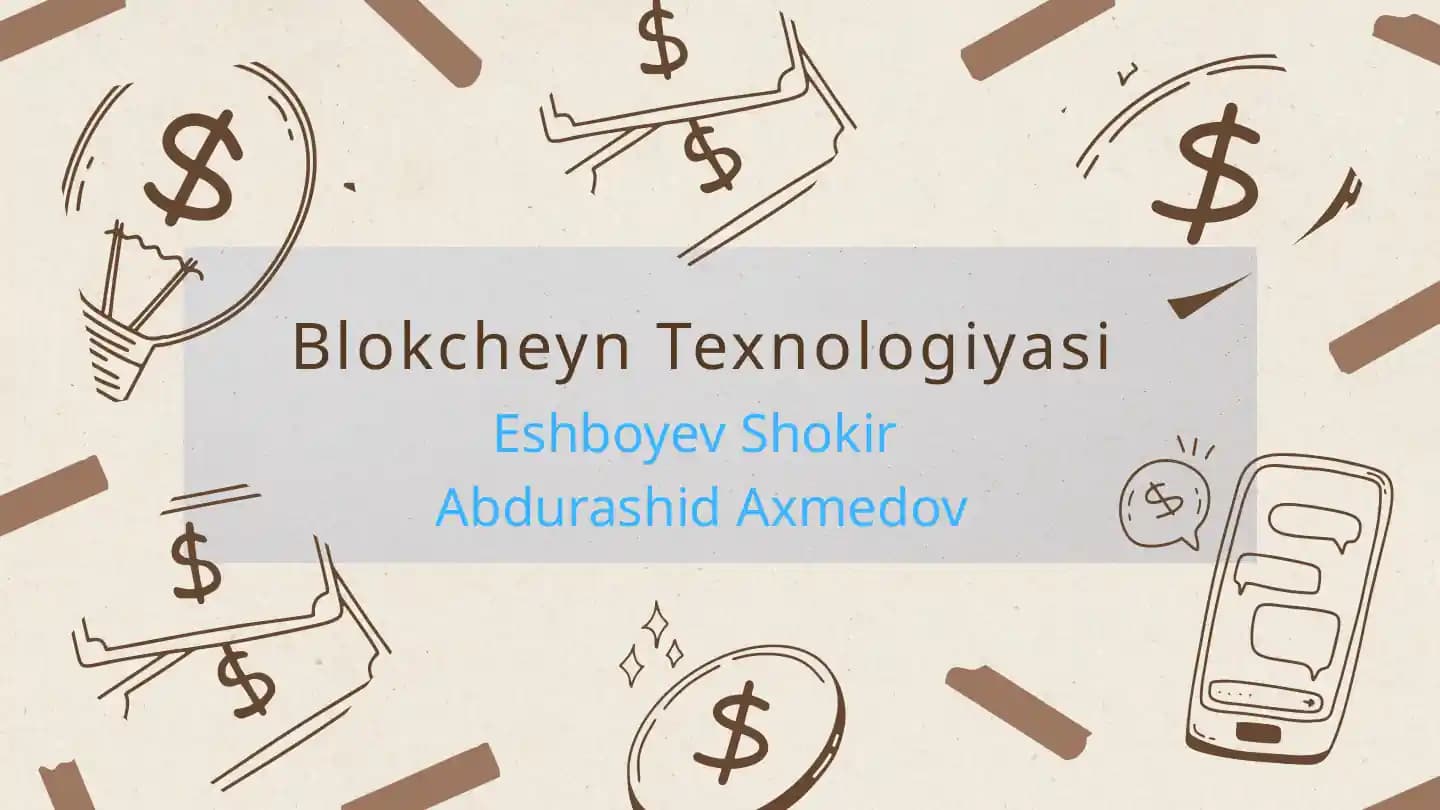 Blokchayn texnalogiyasi