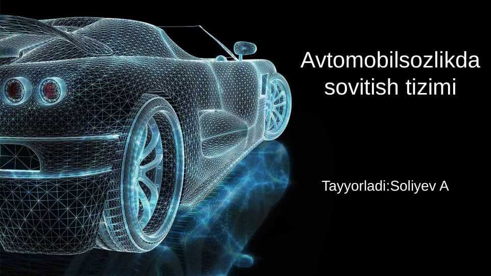Avtomobilsozlikda sovitish tizimi