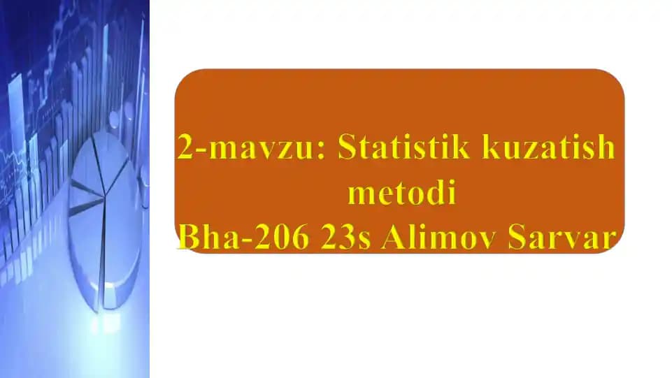 Statistik Kuzatish
